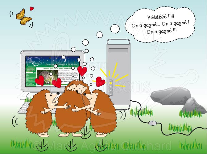 Panne d'ordinateur au Hameau des hérissons